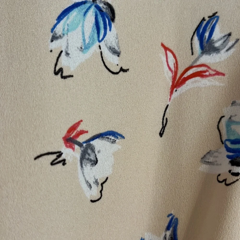 Scripted crop blouse - Picture 3 of 7